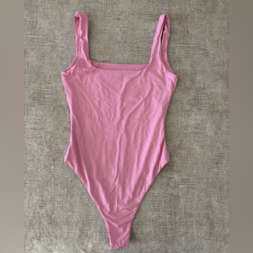 Pink Solid Bodysuit